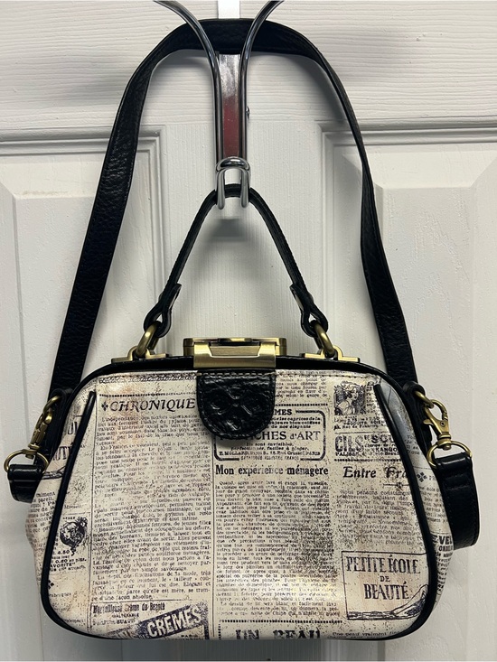 Patricia Nash Handbags - Newspaper Print Crossbody Bag with Black Trim